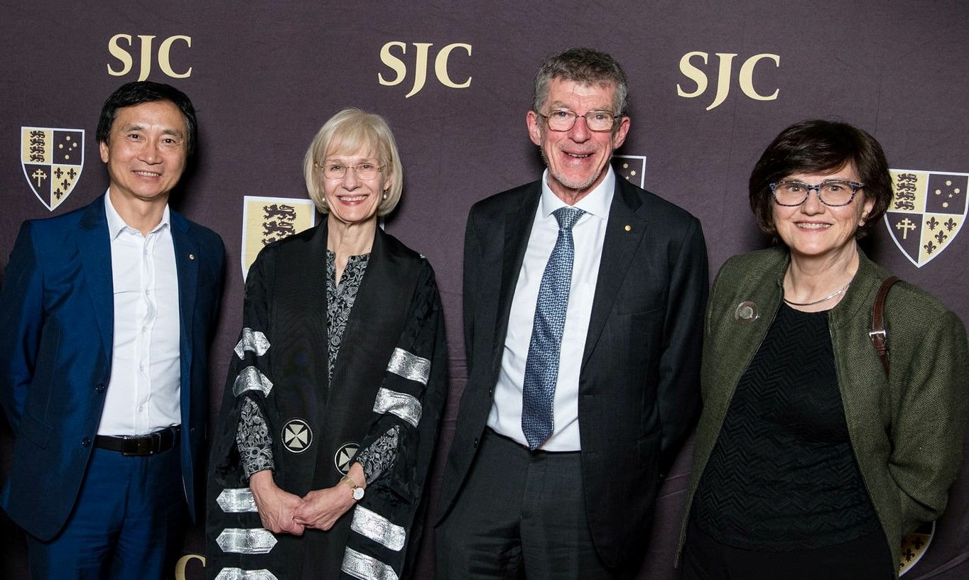 Mr Li Cunxin, UQ Vice-Chancellor and President Professor Deborah Terry AO, Professor Ian Frazer AC FRS FAA FRACP and Ms Kerry Holland