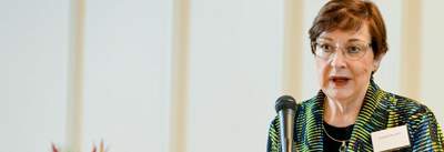 Susan Rix AM chartered accountant speaking at University of Queensland