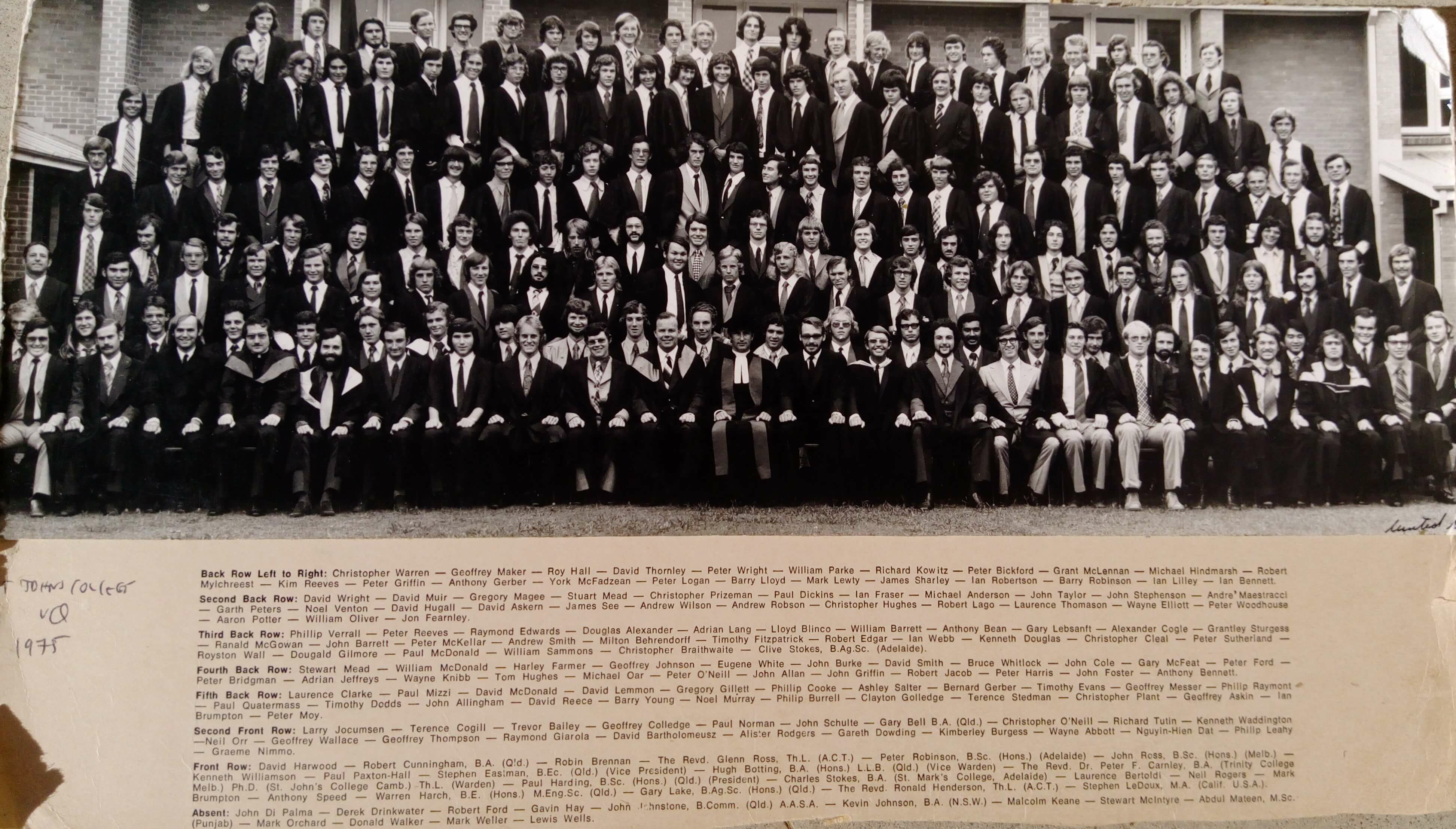 St John's College class of 1975